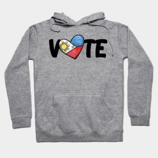 Filipino Flag Heart Voter Hoodie